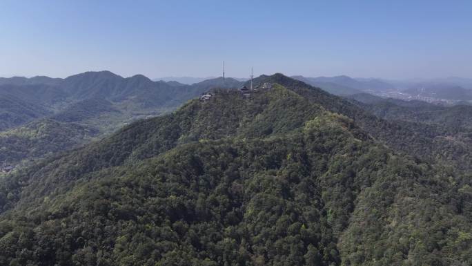 4k3月底晴天马家坞观景平台北高峰市区