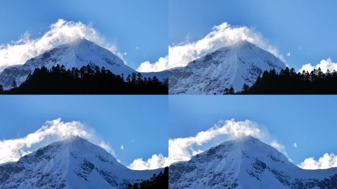 云南雨崩雪山航拍