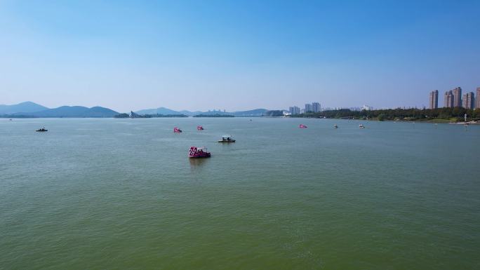 徐州城市日出日落云龙湖自然风光建筑风景