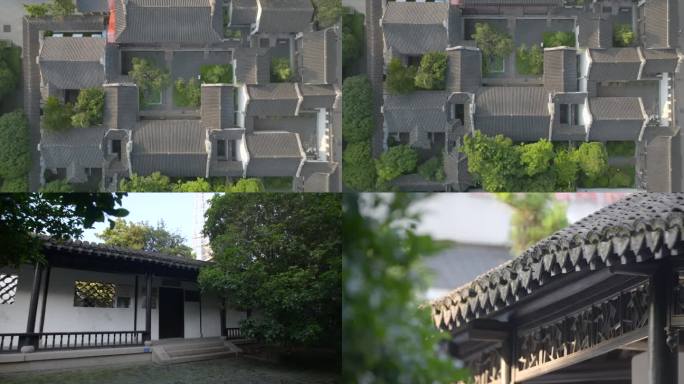 南通张謇研究所建筑外观航拍空境C044