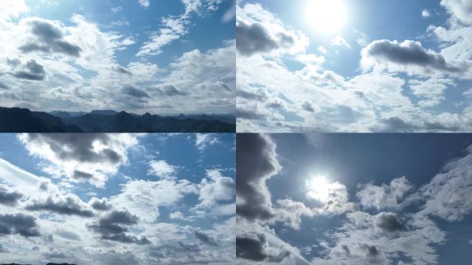蓝天白云天空合成素材蓝天白云背景视频