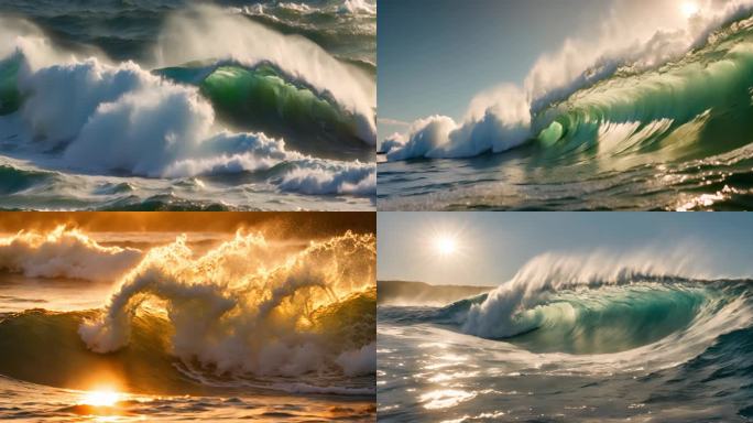 海浪海波浪海岸海洋