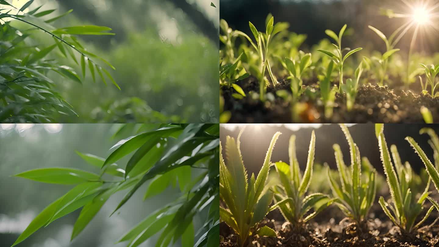 生命力 露水 清晨 向阳而生 雨后露珠