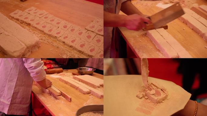 玫瑰糖酥制作工艺 传统糕点师傅手工制作