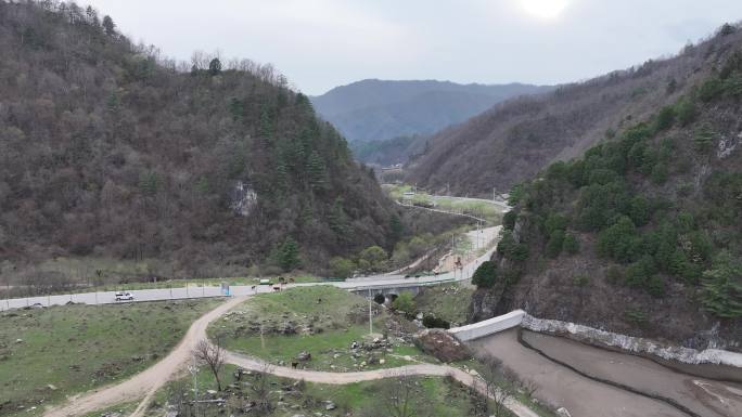 航拍 汉中 留坝 狮子沟牧场 牧场