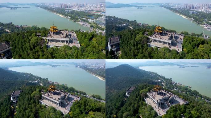 徐州城市日出日落云龙湖自然风光建筑风景