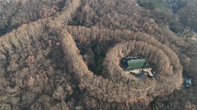 南京美龄宫冬季风景航拍