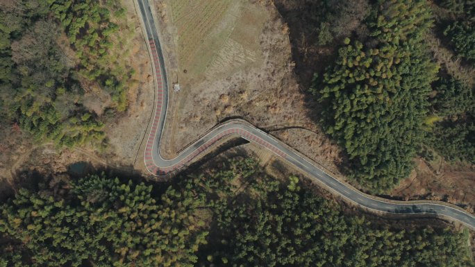 盘山公路航拍