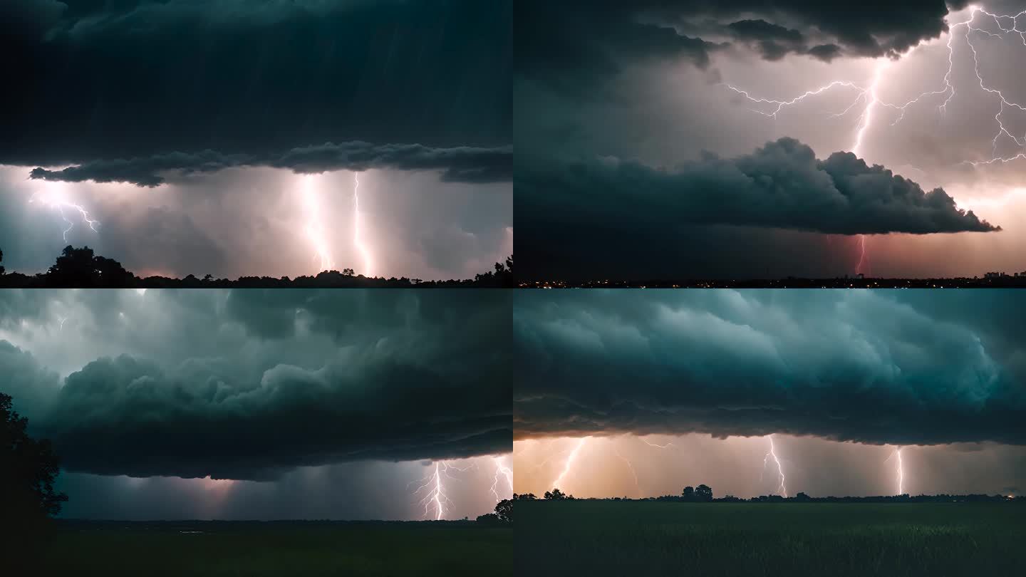 雨淋雷雨春节雷雨