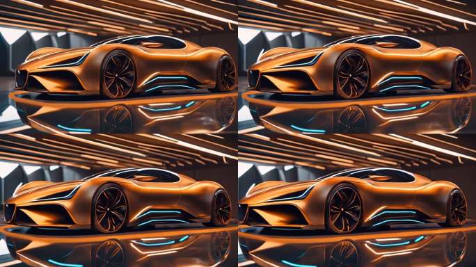 科技未来感汽车概念汽车动画视频展示