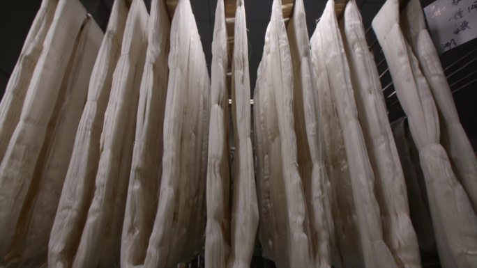 丝绸厂丝线晾挂丝绸制作工艺C044