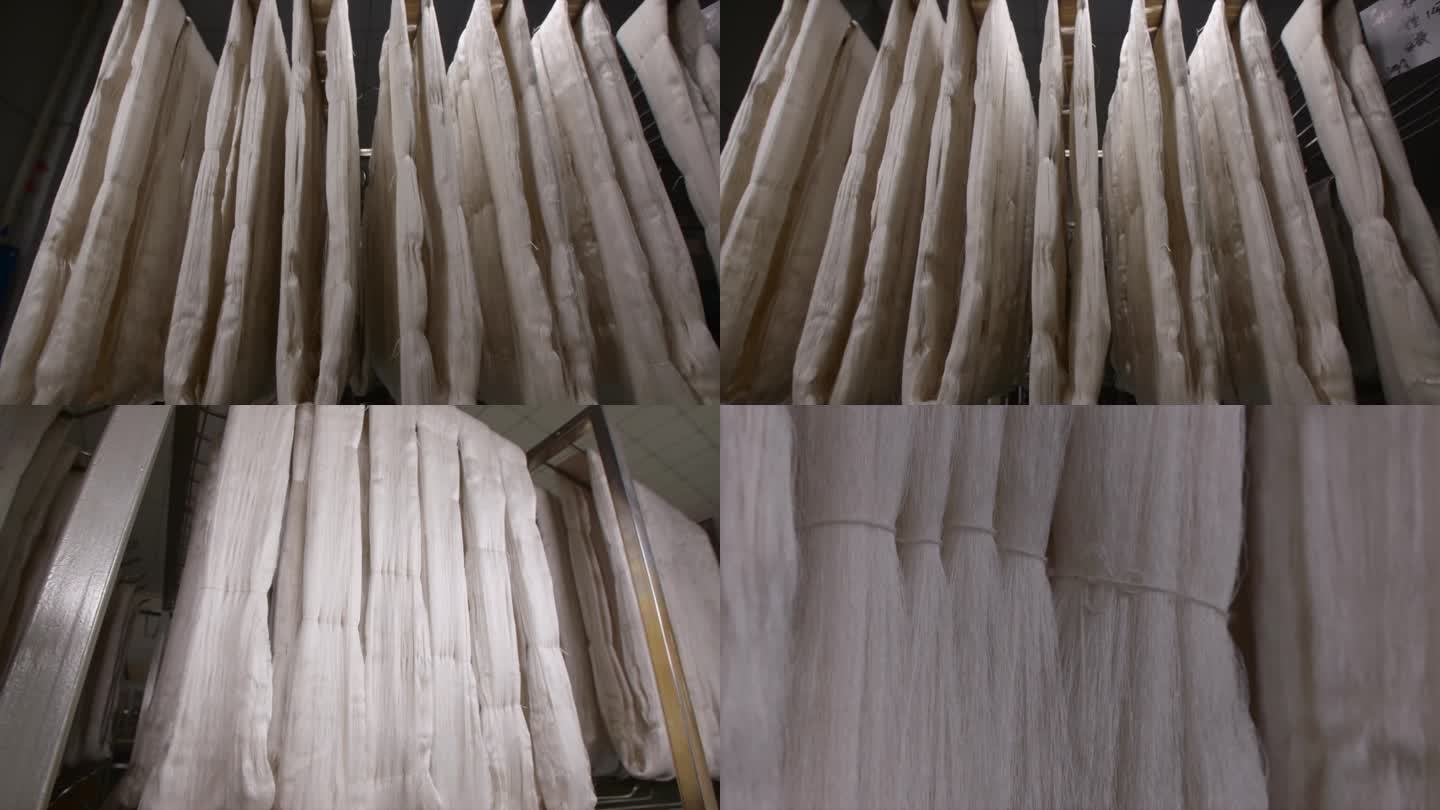 丝绸厂丝线晾挂丝绸制作工艺C044