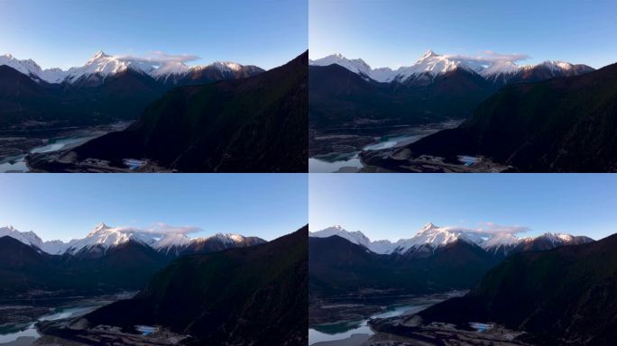 4K航拍西藏林芝雅鲁藏布江大峡谷