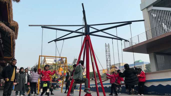 重庆旅游儿童游乐场打卡地4K素材
