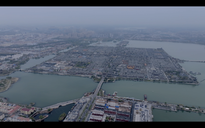 聊城东昌湖景区最全航拍素材