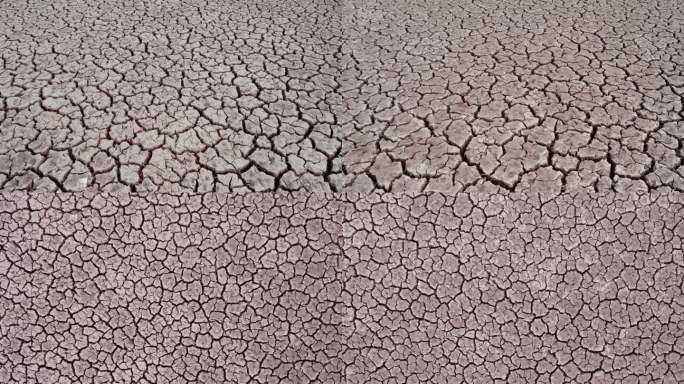 龟裂的大地土壤干旱裂缝