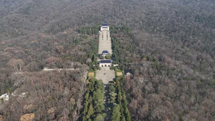 南京中山陵航拍