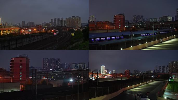 南宁望州路高铁火车视频素材