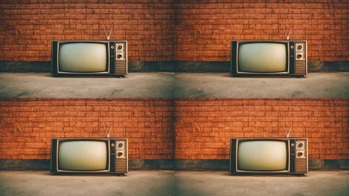 80年代90年代复古电视阴极射线管屏幕