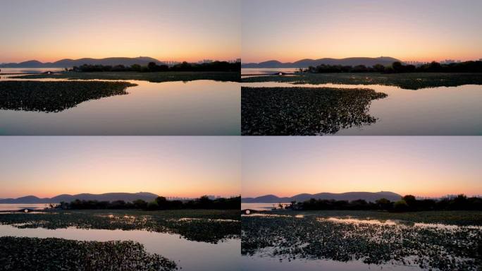 徐州城市日出日落云龙湖自然风光建筑风景