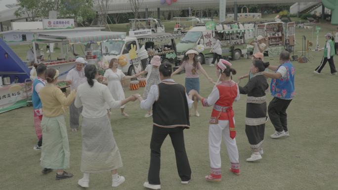 户外 家庭日 亲子活动 露营 摆摊