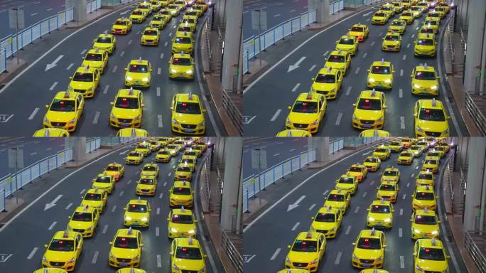 重庆机场黄色出租车4