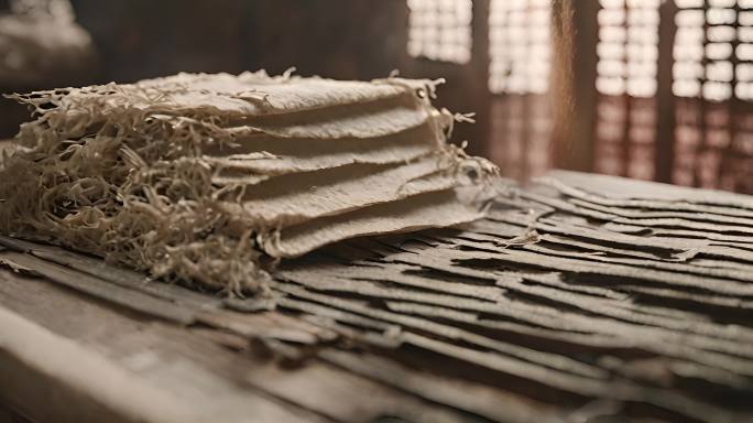 古代房间 古代作坊  造纸术 古代织布