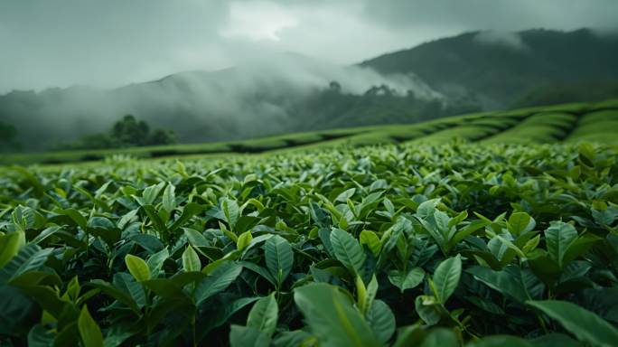 茶叶 茶田 唯美茶园