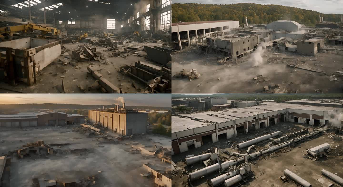 废墟之美：废工厂的残破景象