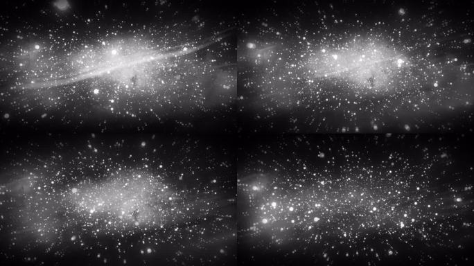 8k黑白粒子星云冲屏