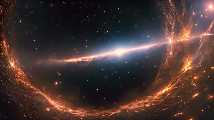 唯美宇宙银河科幻背景视频素材
