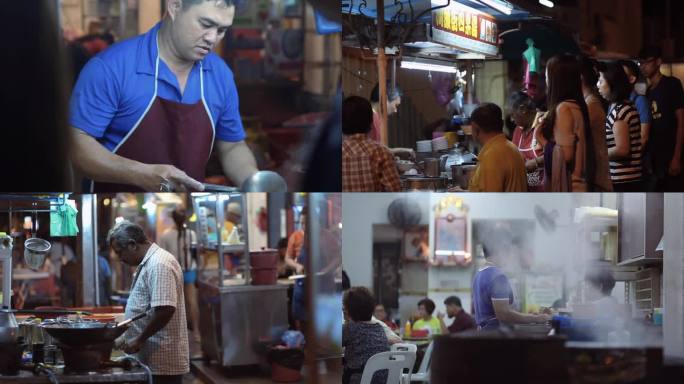马来西亚吉隆坡槟城夜市美食