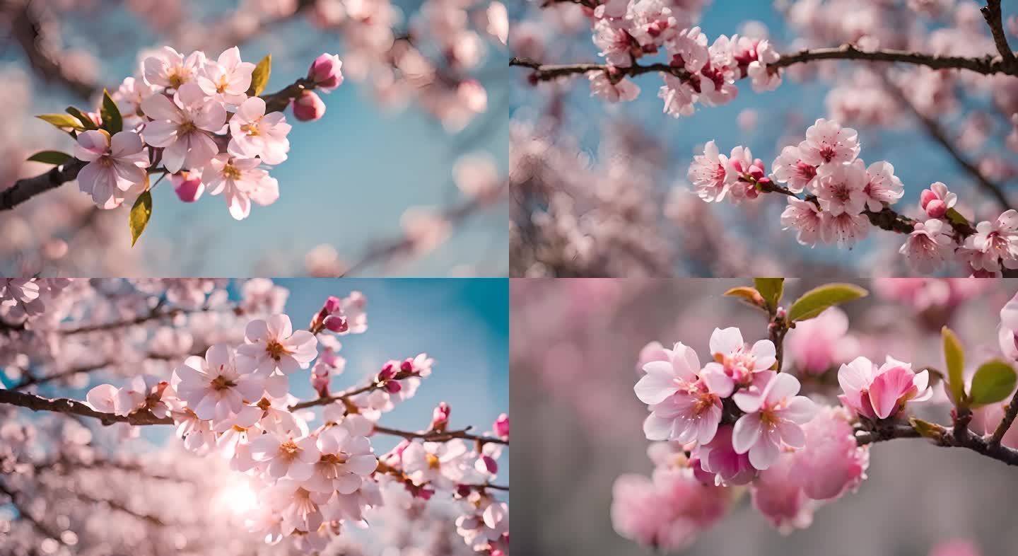 07春天桃花盛开山谷桃花