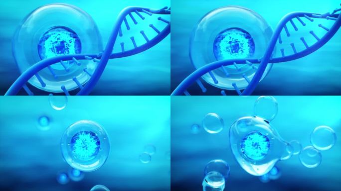 精华水珠化妆品护肤分子结构