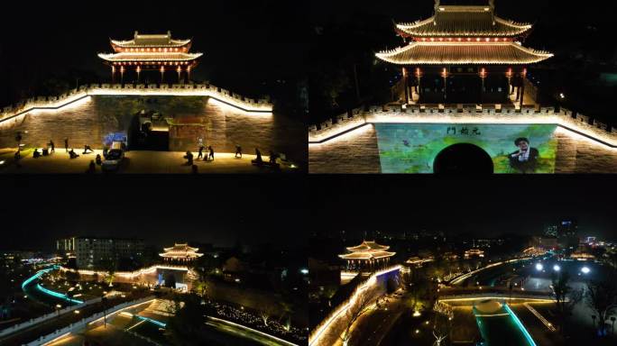 新登古城  夜景  古城 历史 科技文化