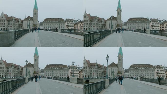 4K 旅拍欧洲瑞士苏黎世街道