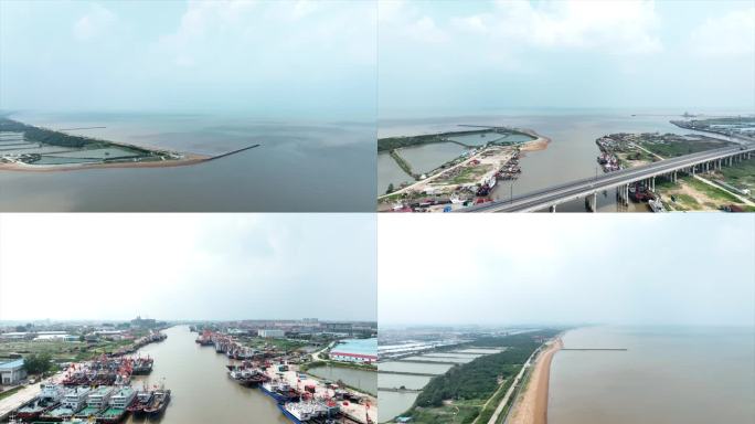 连云港货港口 运码头航拍空镜C044