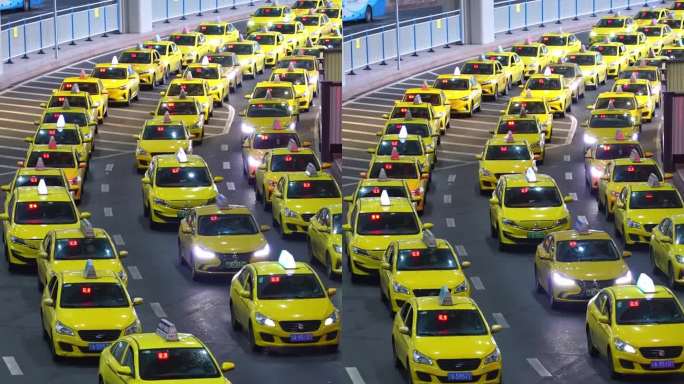 重庆机场黄色出租车3