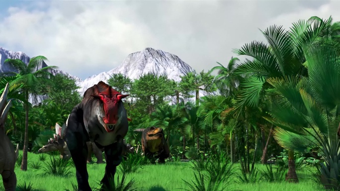 宽屏写实侏罗纪恐龙