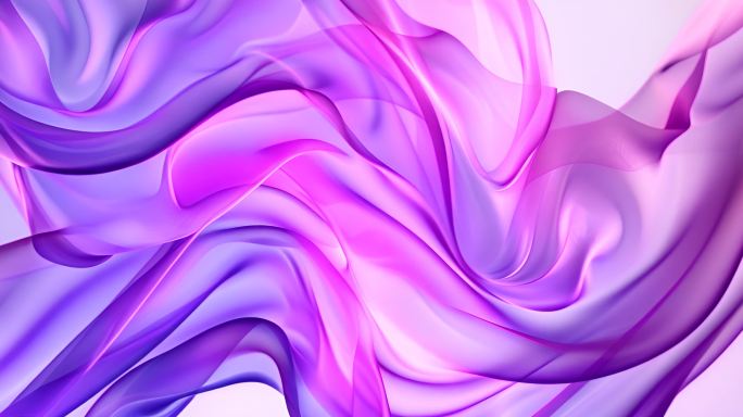 紫色丝绸流体渐变纹理科技动画广告背景
