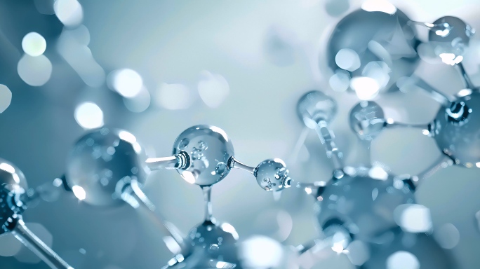 水分子原子机构水珠精华液水珠结构链接