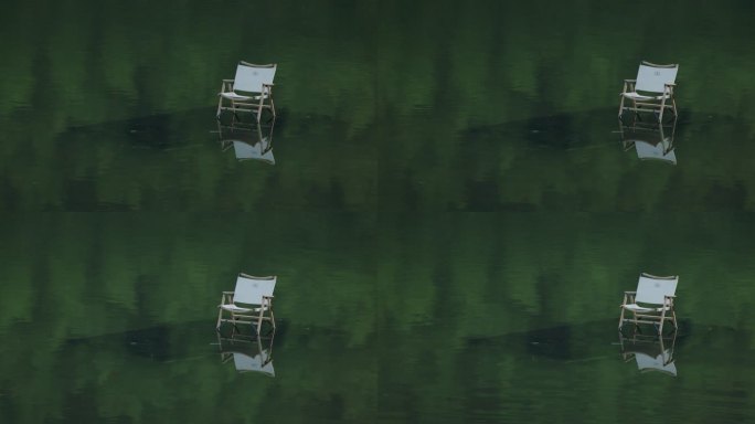 湖中 椅子 户外 露营 安静 湖面 独处