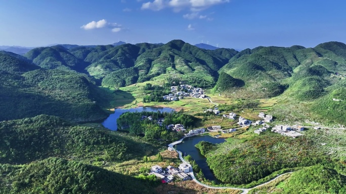 杉木箐水库高原水库风车