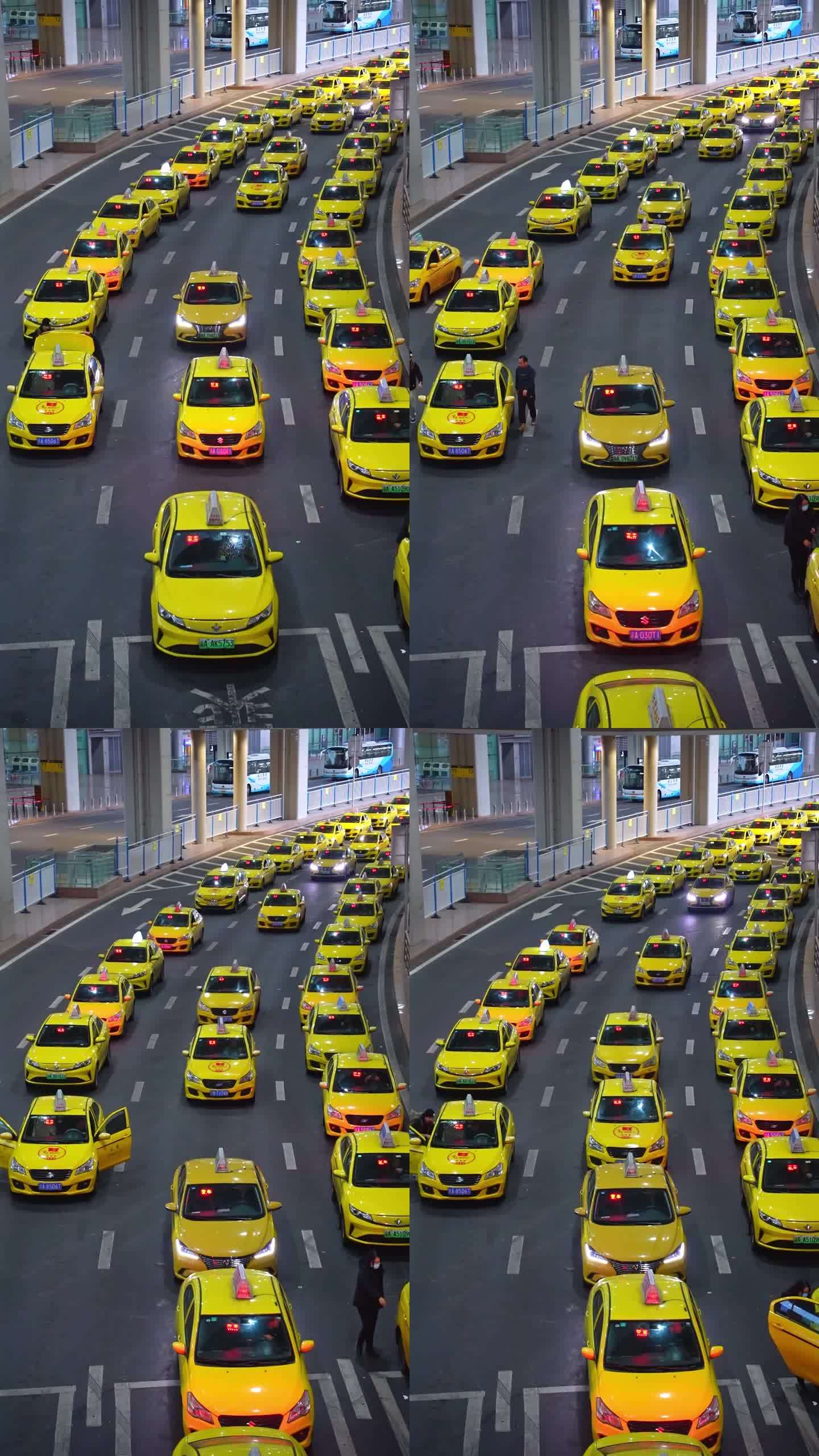 重庆机场黄色出租车2