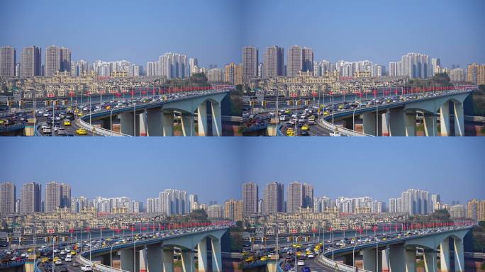 重庆嘉华大桥延时摄影