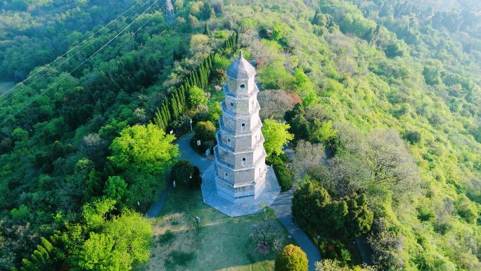 荆门东宝塔东宝山全景航拍