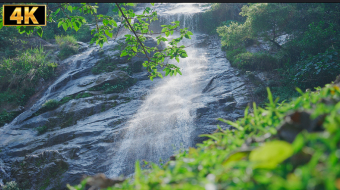 瀑布高速摄影 山谷瀑布水流山泉水【升格】