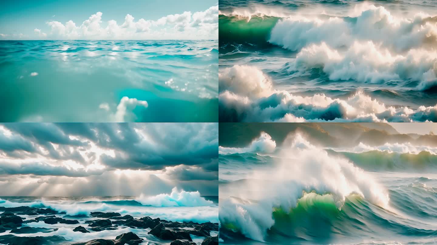 大海海洋素材视频