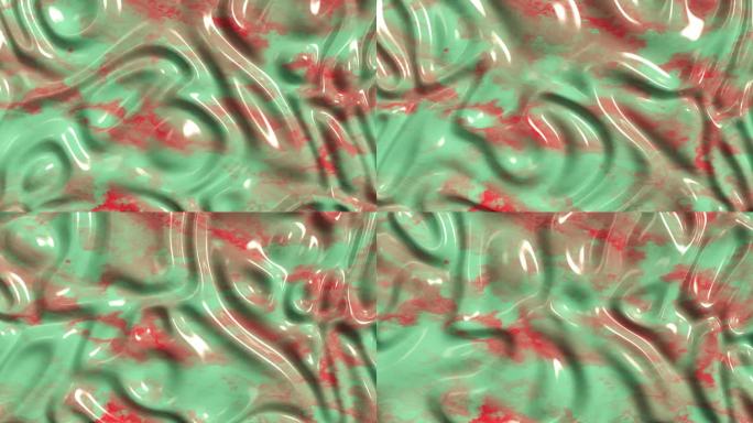 4k彩色扎染绘画布料抽象图案液态流体背景