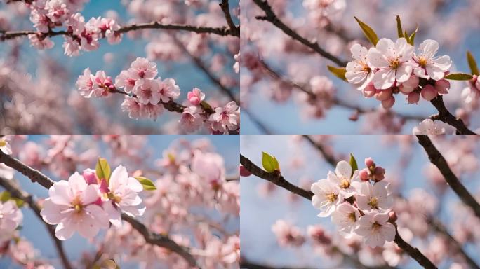 08春天桃花盛开山谷桃花2